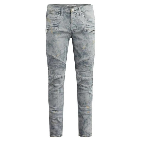 HUDSON $325 Men's Blinder Biker Distressed Grayish Jeans Size 31 - Picture 1 of 12